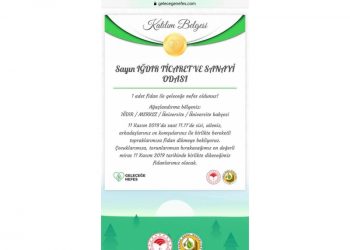 BUGÜN FİDAN YARIN NEFES KAMPANYASINA DESTEK..