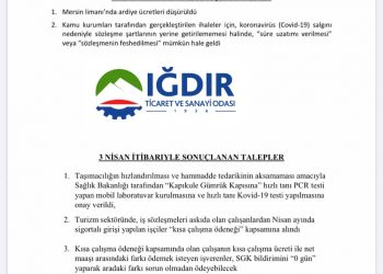 2/3 NİSAN İtibarı ile Sonuç Raporları