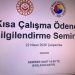 Kısa Çalışma Ödeneği Bilgilendirme Webinarı