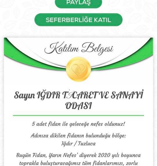 Sağlık kahramanlarımız için Haydi IĞDIR hep birlikte geleceğe nefes ol????