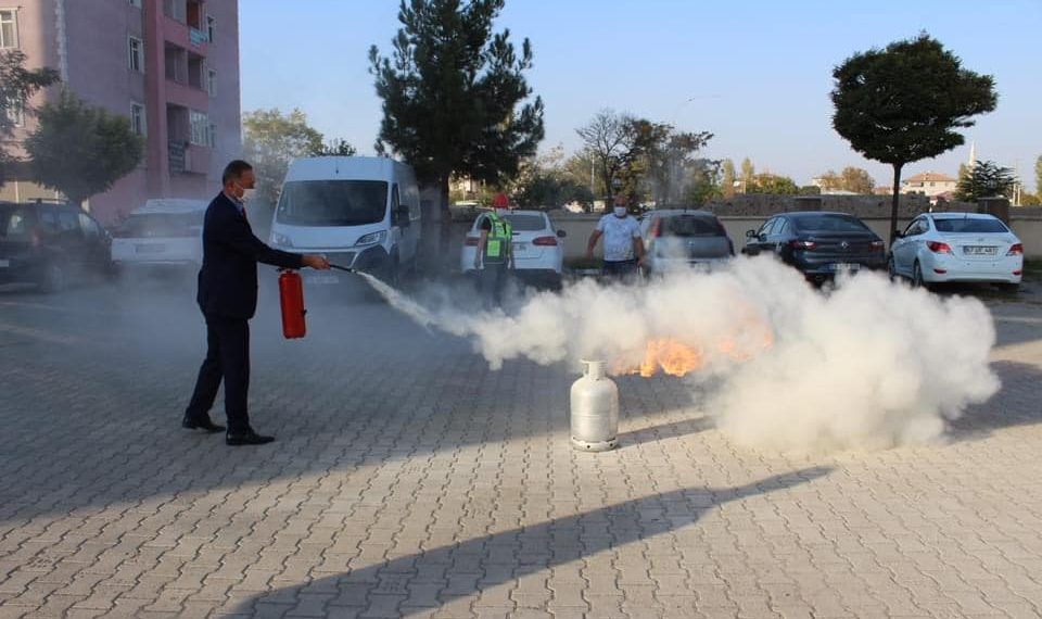 Odamızda personellerimizin katılımı ile yangın tatbikatını gerçekleştirdik