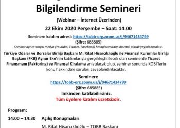 Faktoring ve Finansal Kiralama Bilgilendirme Semineri