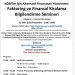 Faktoring ve Finansal Kiralama Bilgilendirme Semineri