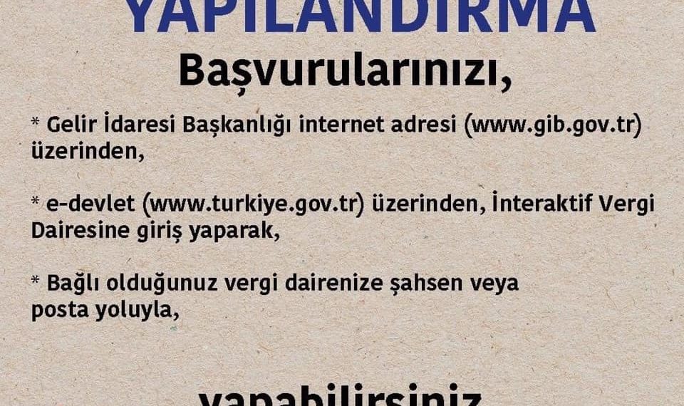 Yapılandırma Başvuruları