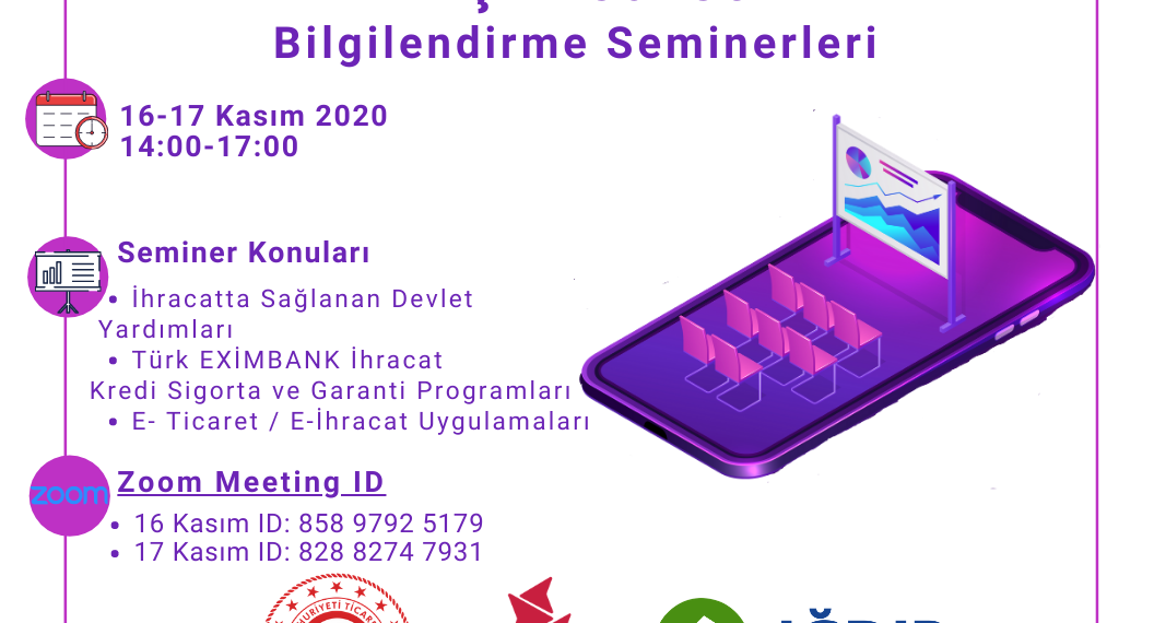 DIŞ TİCARET BİLGİLENDİRME SEMİNERİ 16 – 17 KASIM 2020