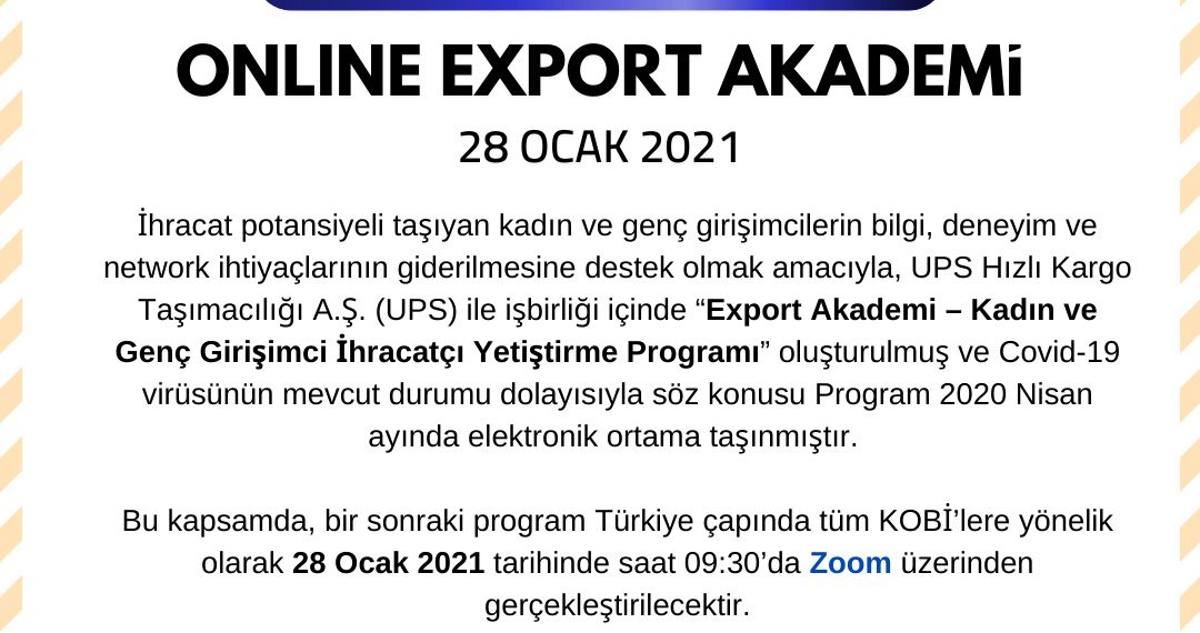 Online Export Akademi Ajandası