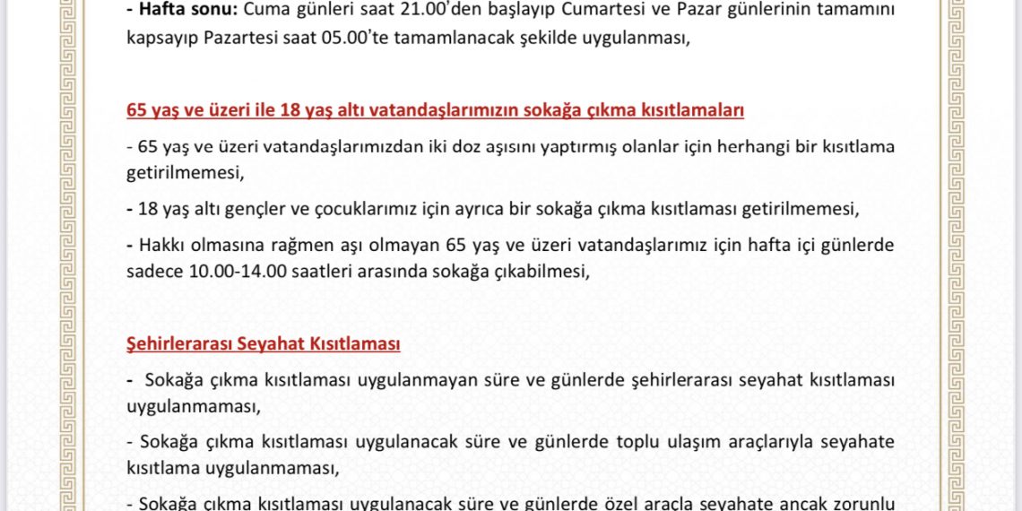 17 Mayıs/1haziran normalleşme