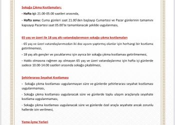 17 Mayıs/1haziran normalleşme