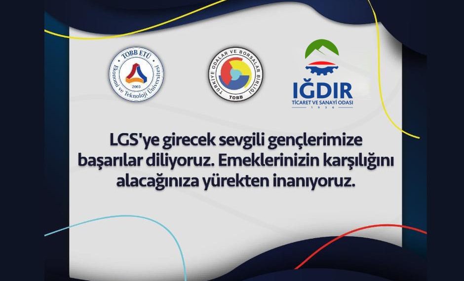 LGS’ye girecek tüm gençlerimize başarılar diliyoruz.Ne