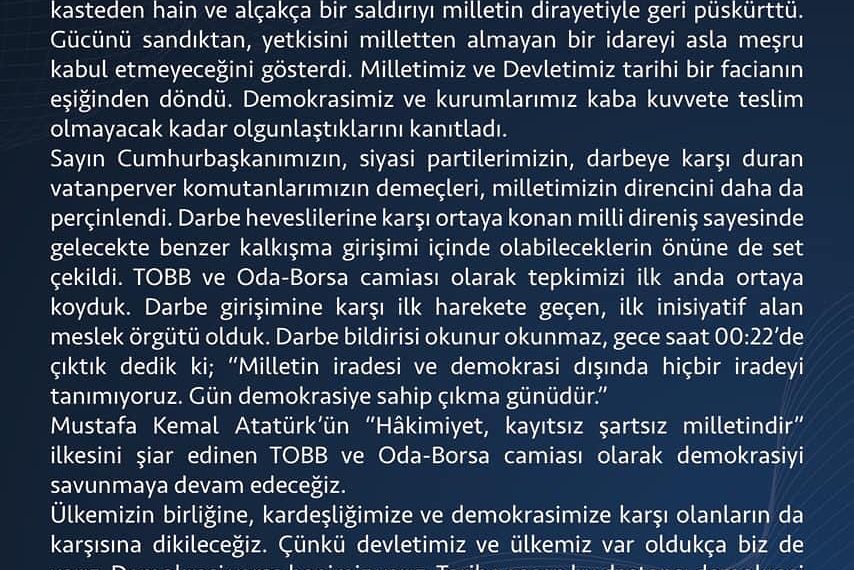 Unutmadık unutmayacağız..