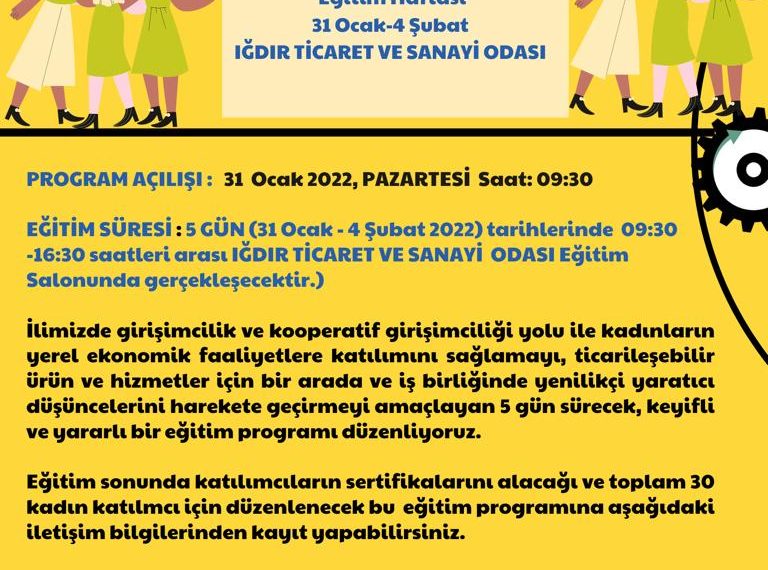 KADIN KOOPERATİFÇİLİĞİNDE VE GİRİŞİMCİLİĞİNDE YOL HARİTALARI