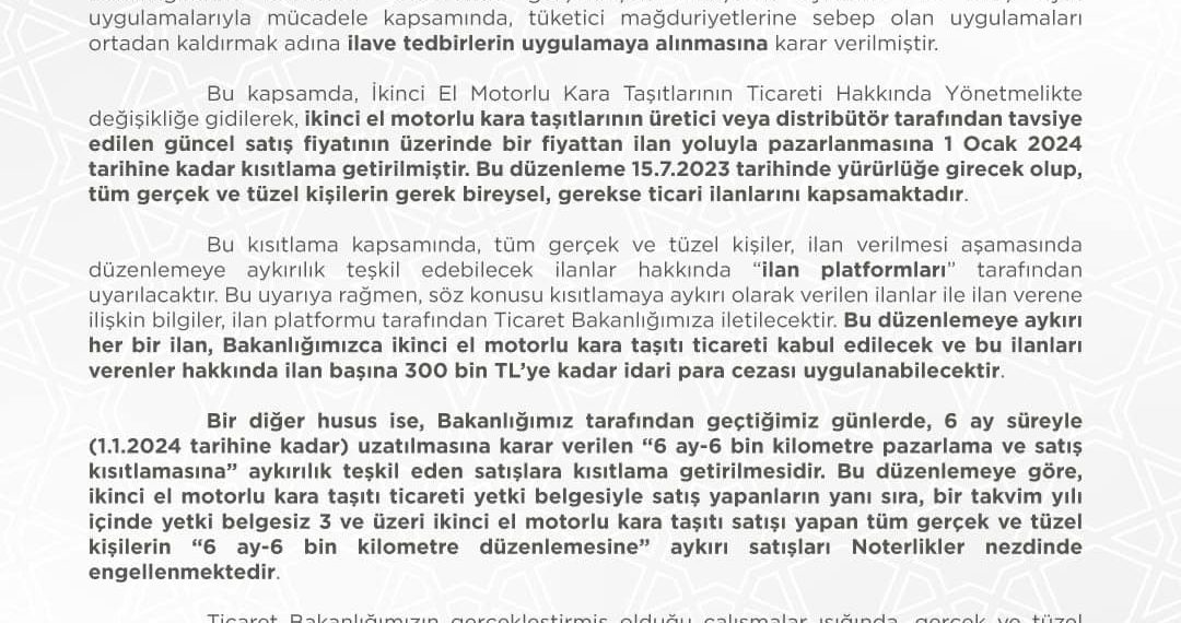 otomotiv sektörüne yönelik basın açıklaması..