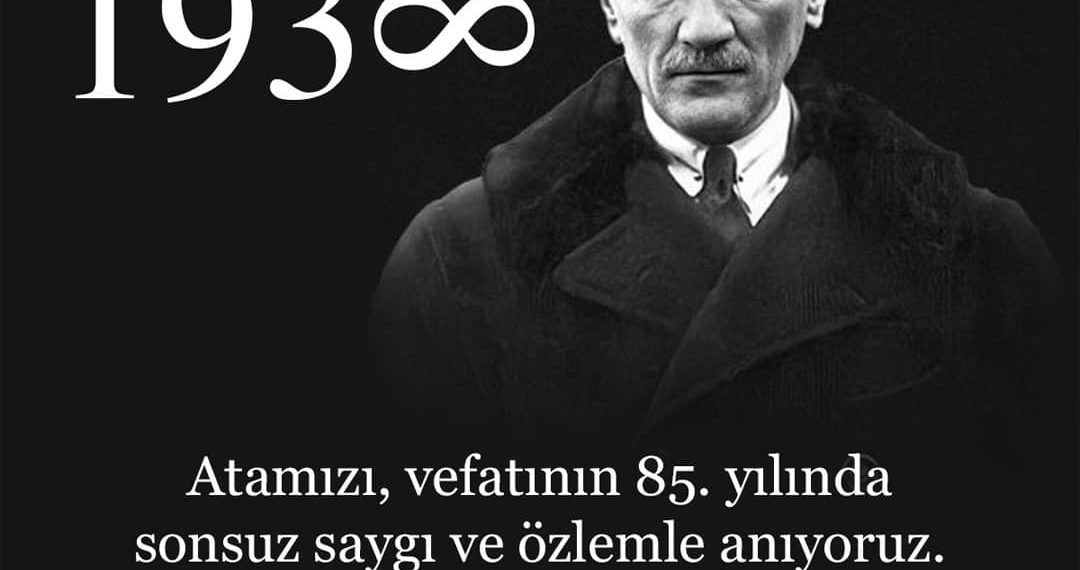 Cumhuriyetimizin kurucusu Gazi Mustafa Kemal Atatürk’ü, vefatının 85. Yıldönümünde saygıyla ve minnetle anıyoruz.#cumhuriyet100yaşında