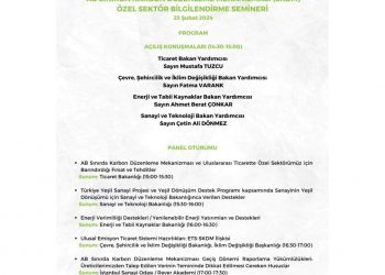 AB Sınırda Karbon Düzenleme Mekanizması (SKDM) Özel Sektör Bilgilendirme Semineri
