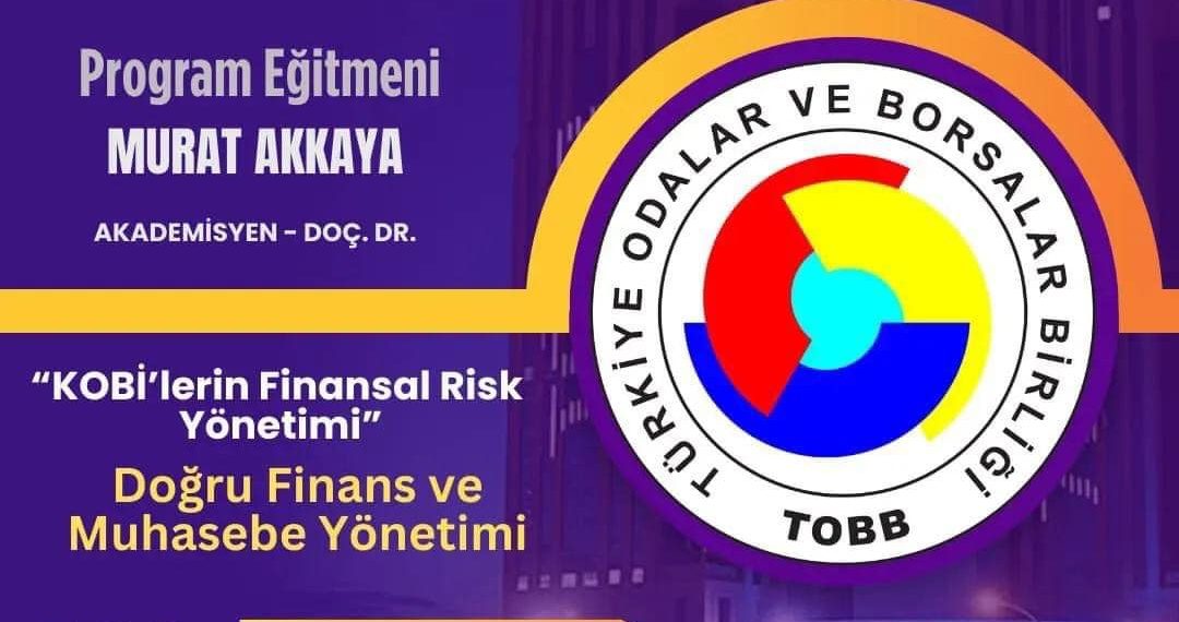 TOBB Sürdürülebilir KOBİ’ler programında bu hafta konumuz: KOBİ’lerin Finansal Risk Yönetimi. Doç. Dr. Murat AKKAYA ile risklere karşı hangi aksiyonları alacağımızı konuşacağız. Programa kayıt için sizleri akademi.tobb.org.tr adresine bekliyoruz.@TOBBiletisim @FCOAkademi