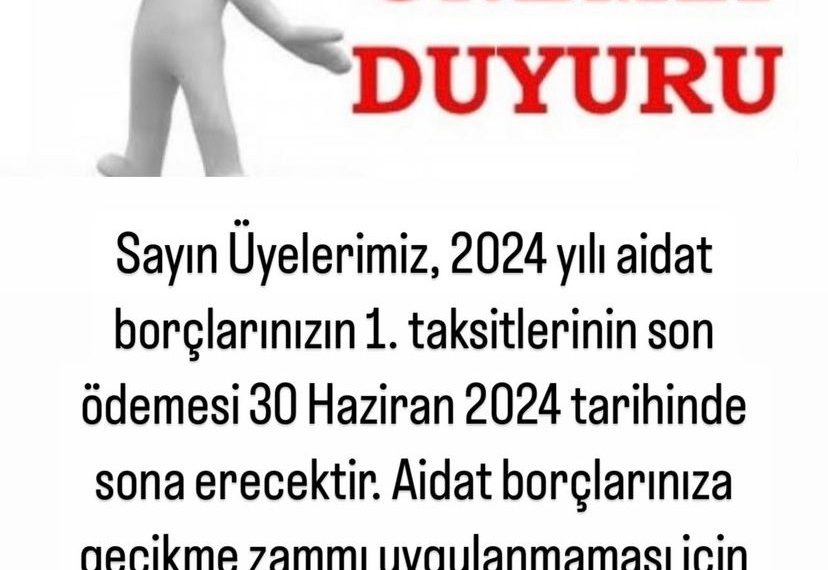 ÖNEMLİ DUYURU!!!!