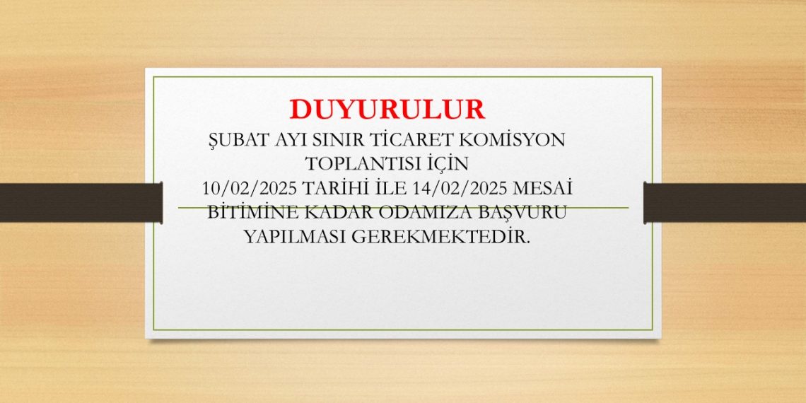 ÜYELERİMİZE DUYURULUR