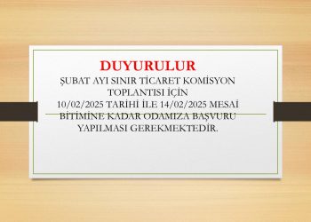 ÜYELERİMİZE DUYURULUR