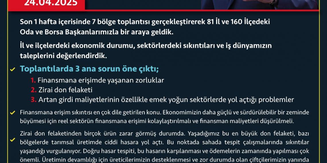 İş dünyası taleplerimiz..