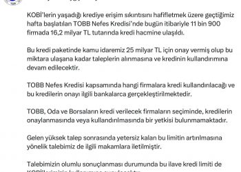 Kamuoyuna saygıyla duyururuz