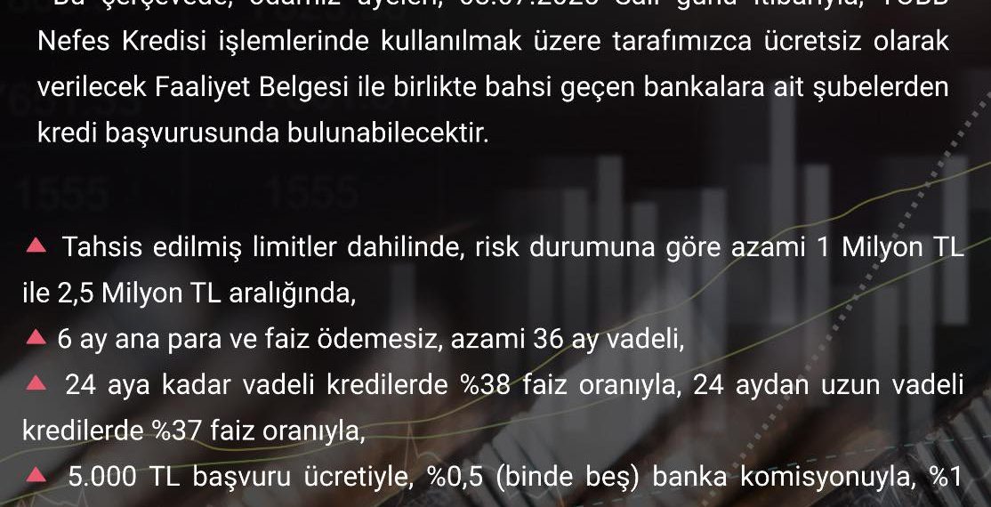 TOBB NEFES KREDİSİ..
