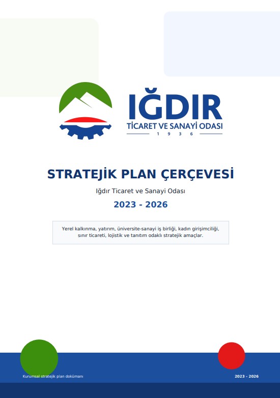 STRATEJİK PLAN  2023 – 2026